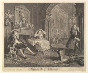 Ægteskab A-la-Mode, Tavle II, 1. april 1745.