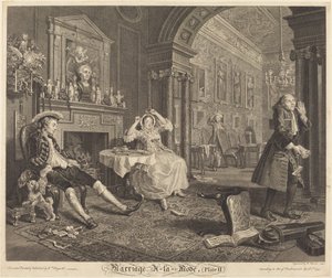 Ægteskab a la Mode: pl. 2, 1745.