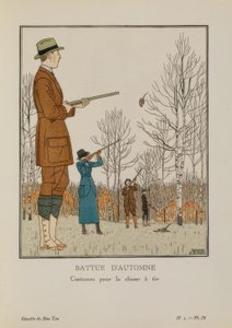EFTERÅRSBATTUE / Skydejagtdragter af Bernard Boutet de Monvel