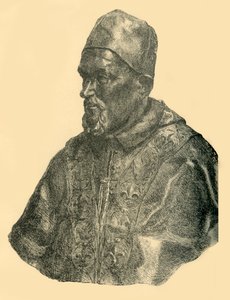 Buste af pave Innocentius X, c1690, 1881. af Bernard Collier