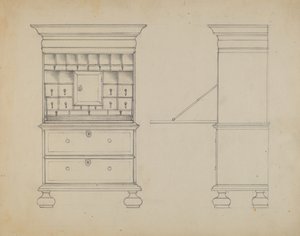 Skrivebord af Bernard Gussow