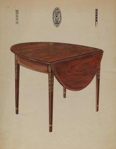 Pembroke bord (Drop Leaf) af Bernard Gussow