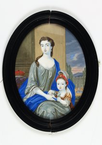 Lady Catherine Darnley, hertuginde af Buckingham (emalje)