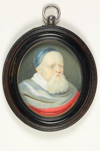 Sir Theodore Turquet De Mayerne (akvarel på vellum)