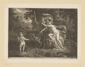 Venus og Adonis Venus & Adon (titel på objekt) af Bernard Lens (I)