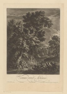 Venus og Adonis af Bernard Lens (II)