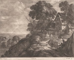 hollandsk bondegård af Bernard Lens