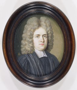 Pastor Dr. Harris (wc og gouache over grafit på elfenben) af Bernard Lens