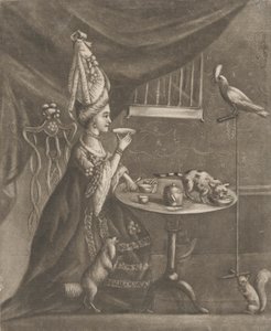 Kvinde drikker te