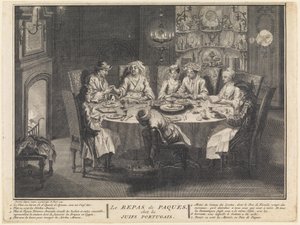 Fejringen af påskemåltidet af Bernard Picart