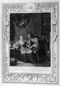 Leucothoe forført af Apollo i form af Eurynome, 1733 af Bernard Picart