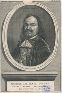 Michiel de Ruyter 1607-1676 Heritage Centre Rozet 300 191 d 2 A-51 af Bernard Picart