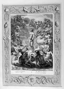Pandoras æske, 1733 af Bernard Picart