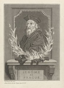 Portræt af Hieronymus af Prag, 1712 af Bernard Picart
