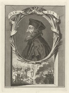 Portræt af John Hus, 1712 af Bernard Picart