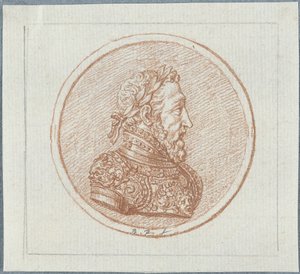 Portræt af kong Henrik II af Frankrig, anden halvdel af det 17. århundrede. af Bernard Picart