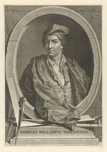 Portrait of the architect Andrea Palladio 1508-1580 After Paolo Veronese, 1716.dani af Bernard Picart