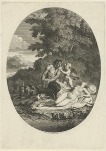 Satyr forfølger den sovende Venus