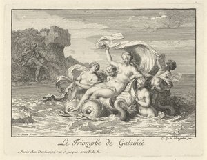 Triomf van Galatea The Triumph of Galathea (titel på objekt) af Bernard Picart