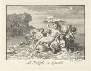 Triomf van Galatea The Triumph of Galathea (titel på objekt) af Bernard Picart