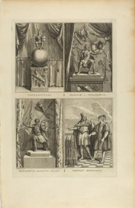 Vitzliputsli/Tlalock eller Tescalipuca/Tescalinpuca/Mexicanske præster af Bernard Picart