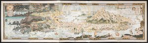 En gammel kortlægning af Eventyrland af Bernard Sleigh