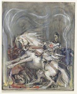 Rytter på en opvoksende hest af Bernard Willem Wierink