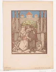 Siddende par af Bernard Willem Wierink