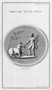 Merkur og oksen, 1757