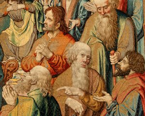 flamsk gobelin. Jesu lidenskab (Kristi lidenskab eller Herrens pinse). National Heritage inv 10005817.