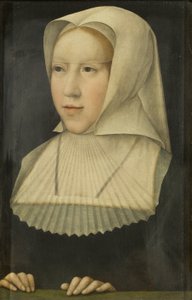 Portræt af Margaret af Østrig (olie på panel) af Bernard van Orley