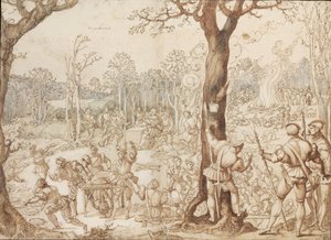 Deler ud af spillet, 1525-1535 af Bernard van Orley