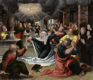 Pinsen, omkring 1530 (olie på panel) af Bernard van Orley