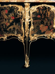 En Louis XV-kommode af Bernard van Risenburgh II