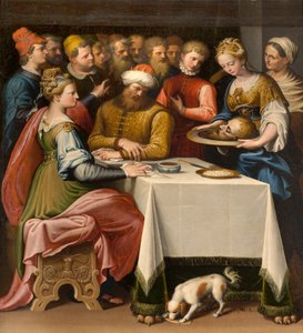 Kapel af Vor Frue af Folket, anden spænds nordside, Bernardino Campi, Herodes banket 1569
