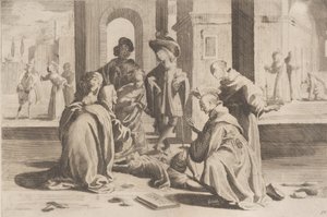 Afsnit 25: I Rom helbreder Saint Bernardino en syg ung mand, Afsnit 26: Saint Bern..., 1610-39.