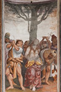 Detalje af Saint Catherines martyrium (fresko)