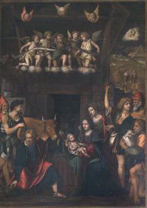 Tilbedelse af hyrderne af Bernardino Luini
