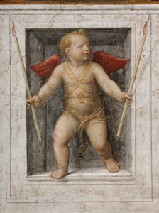 En engel med stearinlys detalje (fresko) af Bernardino Luini