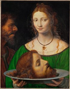 Salome med Johannes Døberens hoved, sen periode (maleri) af Bernardino Luini