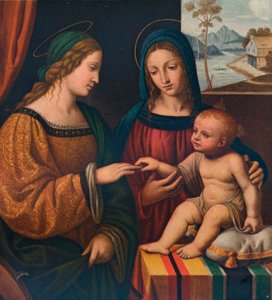 Saint Catherines mystiske ægteskab, c1520, 1911 af Bernardino Luini
