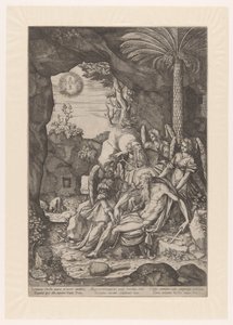 Saint Anthony opdager liget af Saint Paul Eremiten af Bernardino Passeri