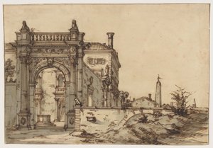 En venetiansk villa af Bernardo Bellotto