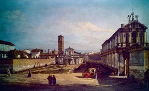 En udsigt over Milano (maleri) af Bernardo Bellotto