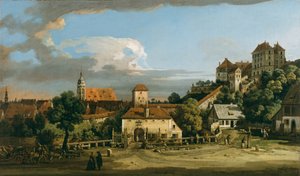 Pirna: The Obertor from the South, ca. 1760 (olie på lærred) af Bernardo Bellotto