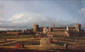 Castello Sforzesco i Milano, ca. 1744 af Bernardo Bellotto