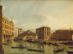 Canal Grande, Venedig af Bernardo Bellotto