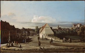 Udsigt over Pirna med fæstningen Sonnenstein, 1755-65 af Bernardo Bellotto