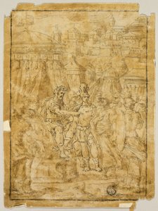 Illustration til scene fra Jerusalems befrielse (Gerusalemme Liberata)