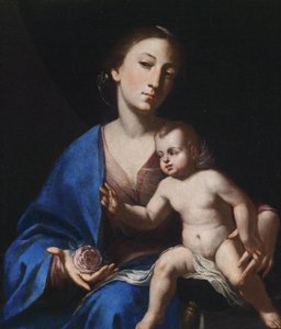Jomfruen og barnet af Bernardo Cavallino